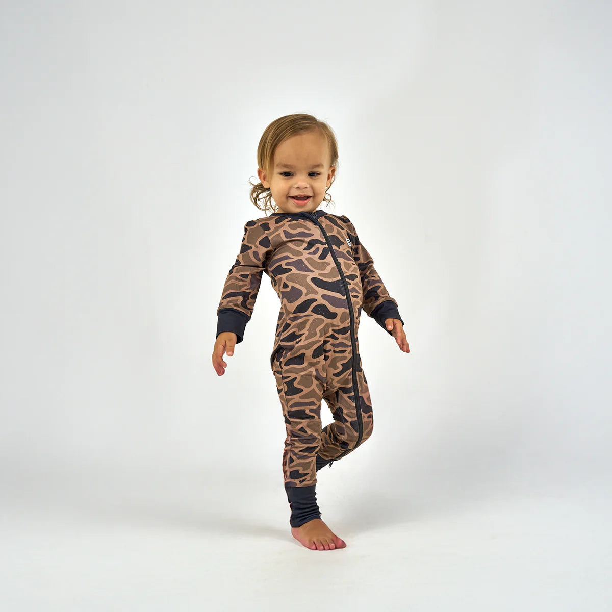 Burlebo Baby Zip Up in Gauge Camo
