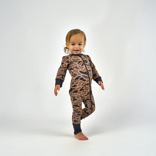 Burlebo Baby Zip Up in Gauge Camo