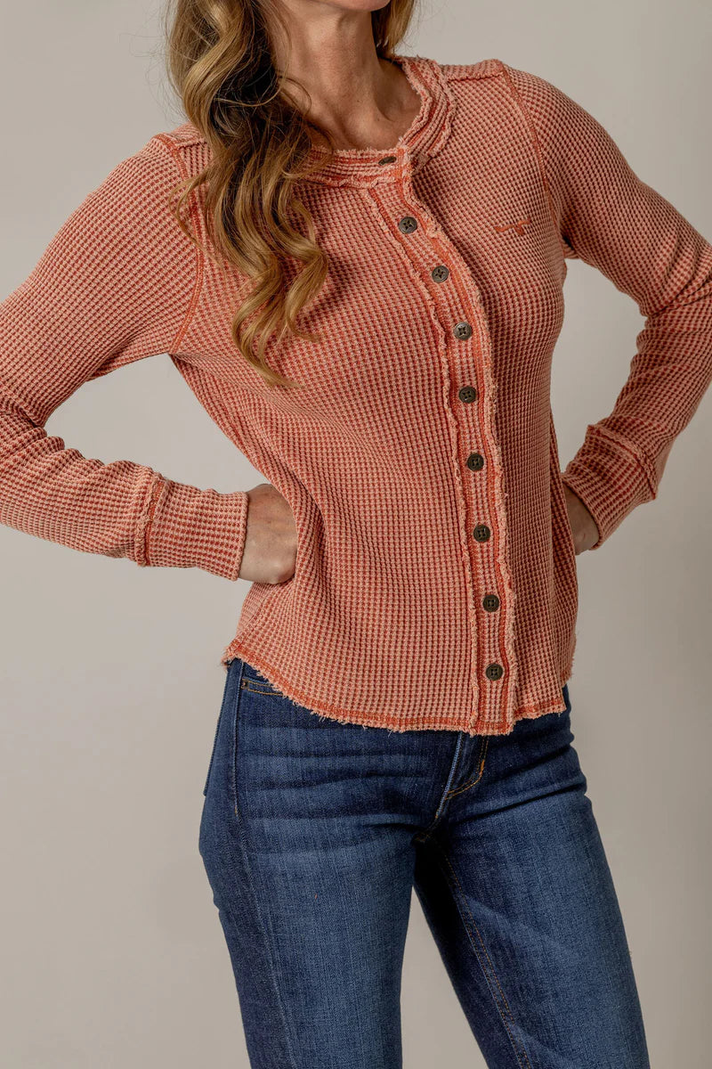 Kimes Ranch Bella Cardigan in Rust