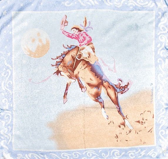 Wyoming Traders Blake Blue Limited Edition Silk Wild Rag