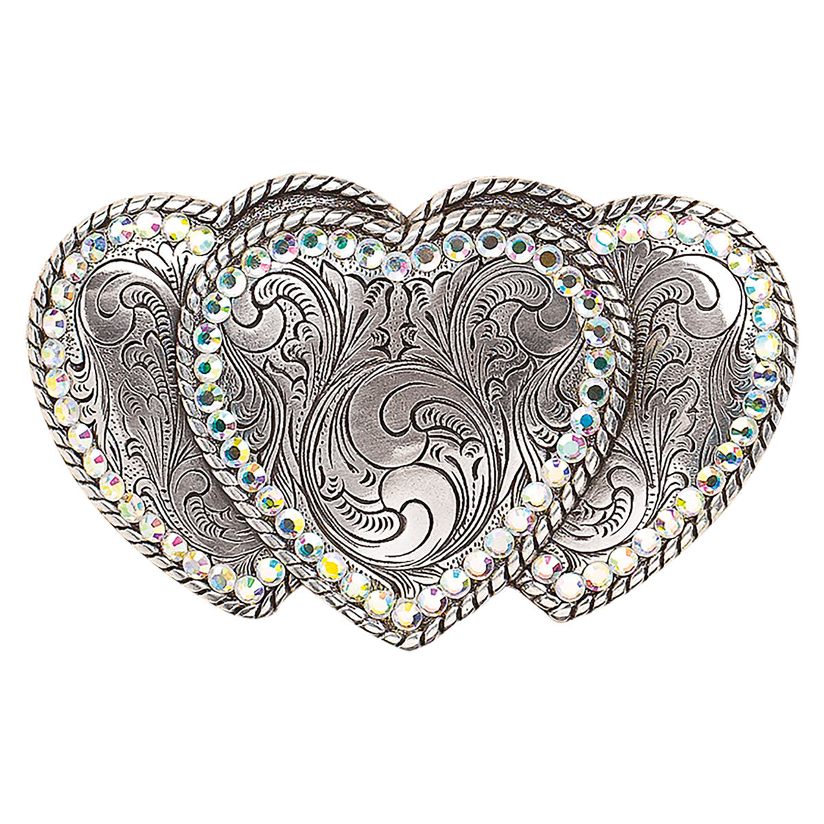 Blazin Roxx Triple Heart Buckle