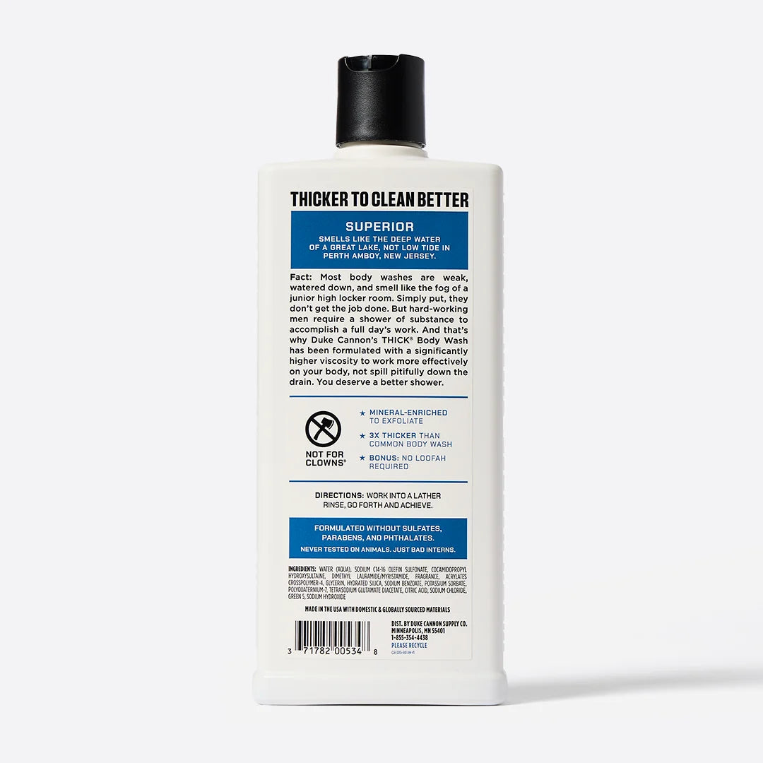 Duke Cannon Superior THICK® Body Wash