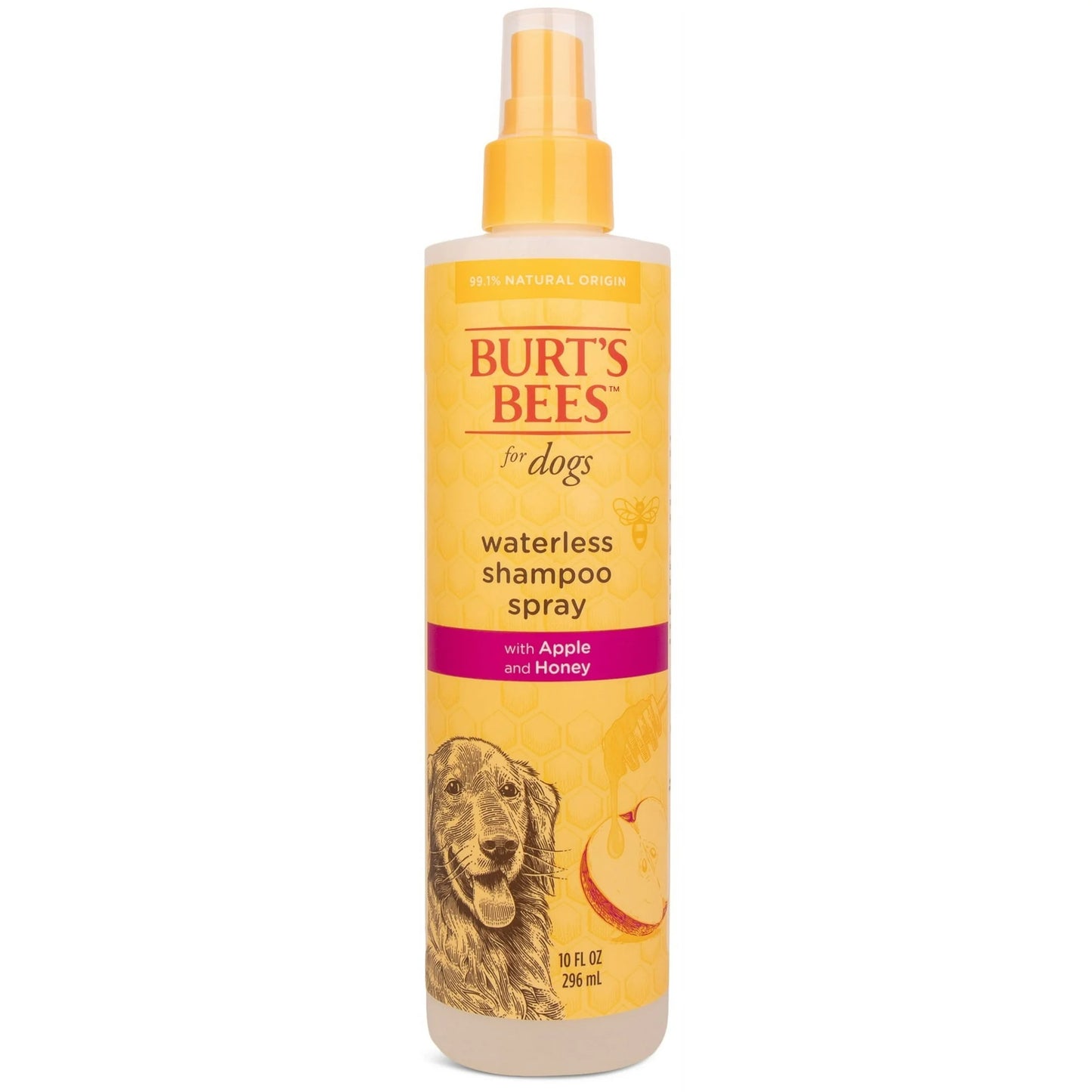 Burt's Bees for Dogs Natural Waterless Shampoo Spray with Apple and Honey