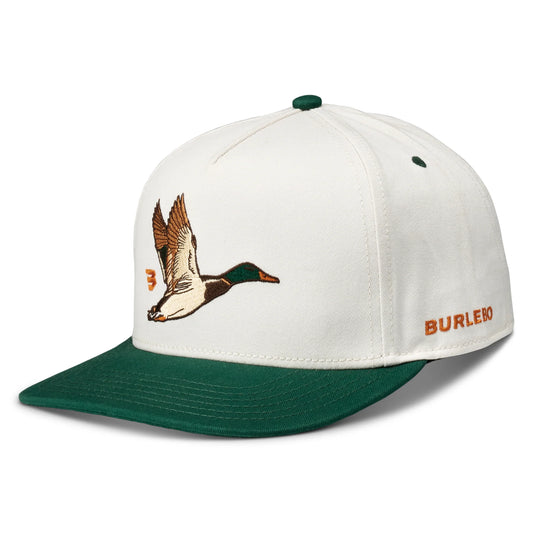 Burlebo Flying Duck Cap in Cream & Green