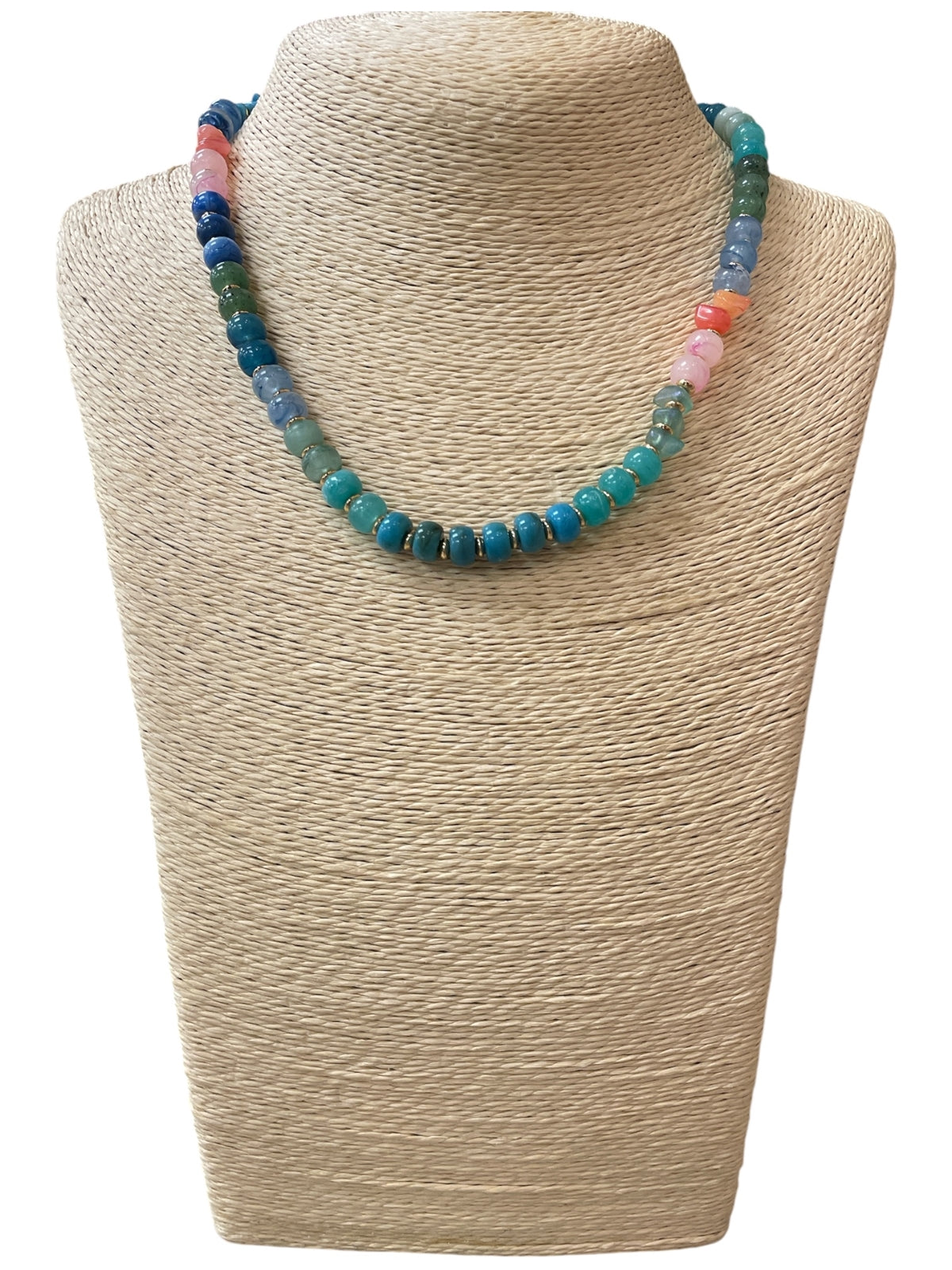 Turquoise Multicolored Beaded Necklace