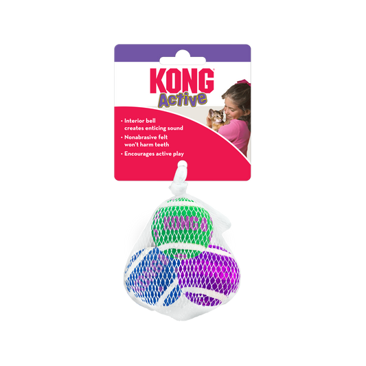 Kong Cat Active Tennis Balls with Bells