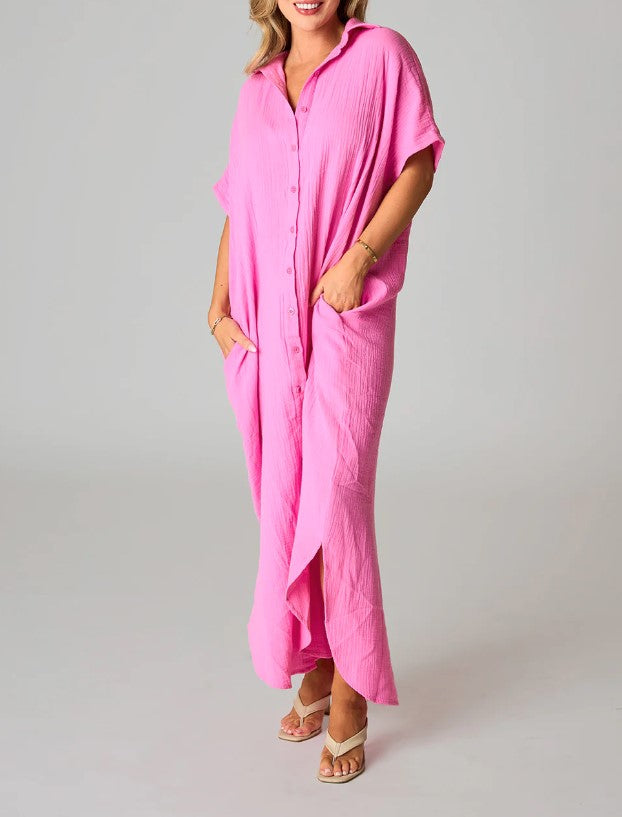 Buddy Love Carmen Cover Up Maxi Dress Blossom MD/LG