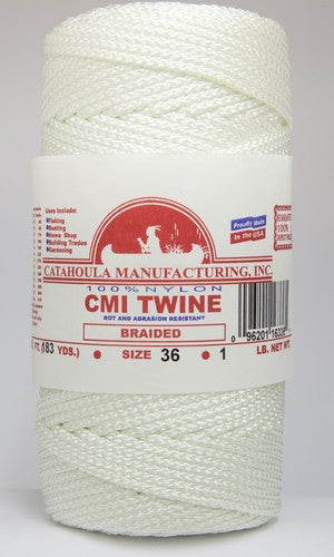Catahoula Mfg. White Braided Nylon Twine
