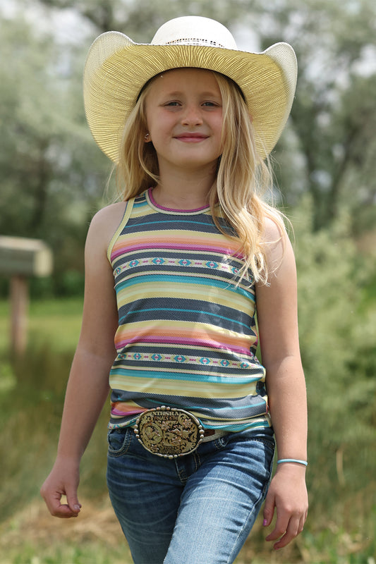 Cruel Denim Girl's Rib Knit Serape Tank