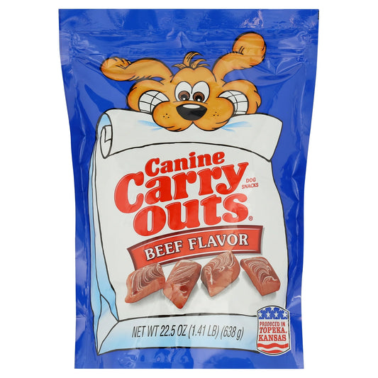Canine Carry Outs Beef Flavor Dog Treats