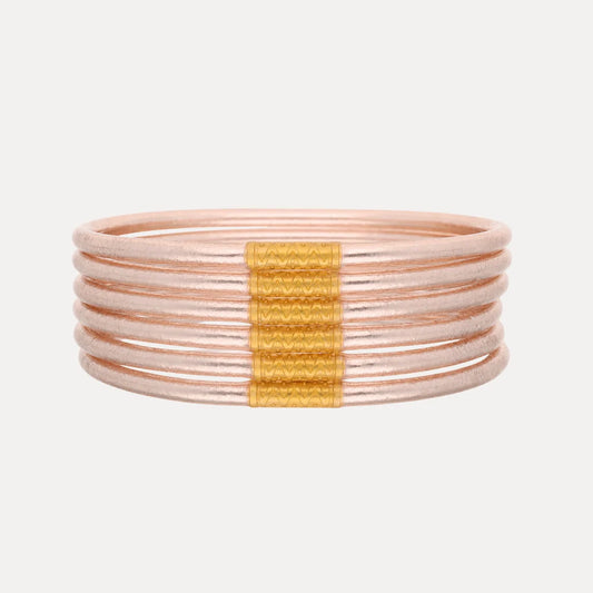 Champagne Lumine All Weather Bangles®- Set of 6