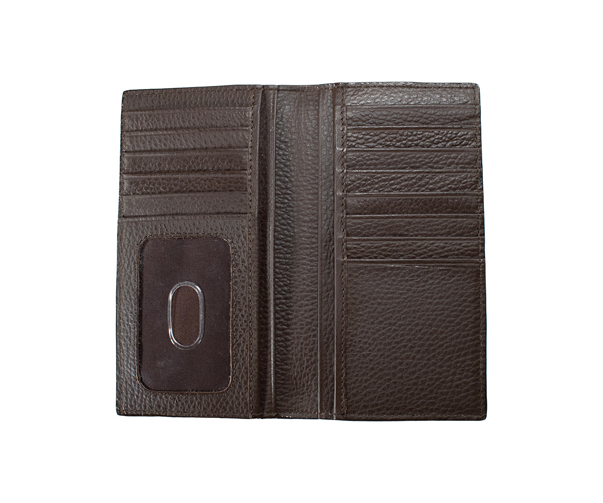 3D Brown Card Suits Rodeo Wallet
