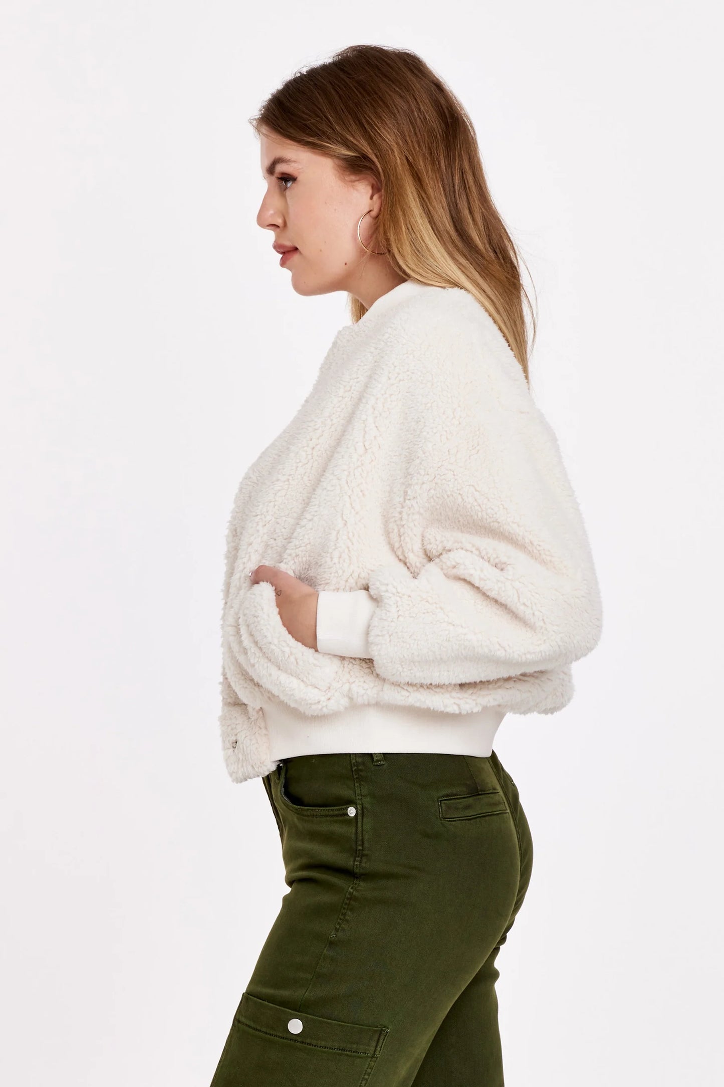 Dear John Robin Fleece Jacket in Ivory