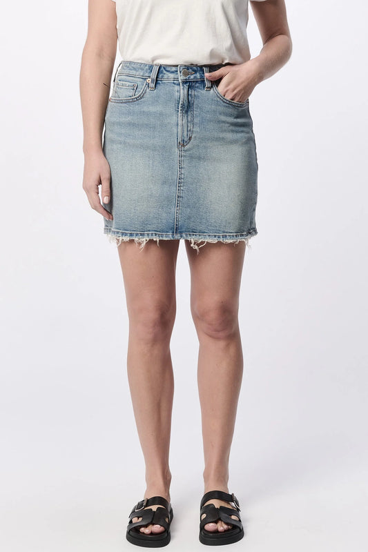 Dear John Quinn Denim Skirt in Halogen Blue