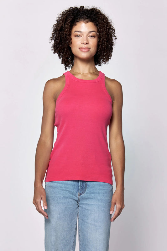 Dear John Tamia Racer Tank in Raspberry