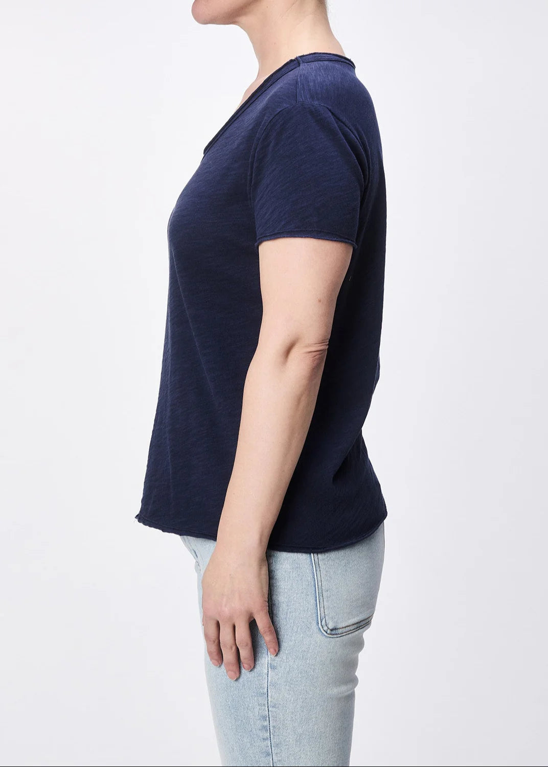 Dear John Vanya Tee in Black Iris