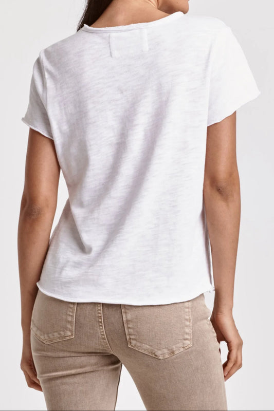 Dear John Vanya Slub Tee in White