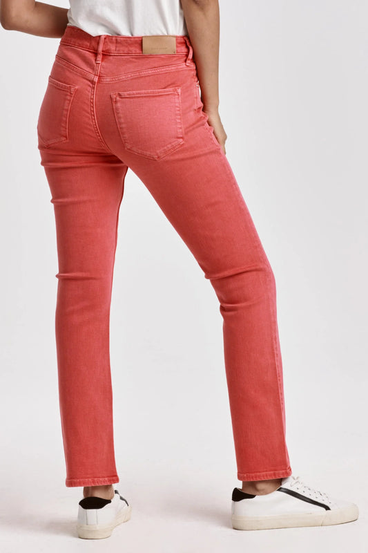 Dear John Blaire Straight Leg Jean in Viva Magenta