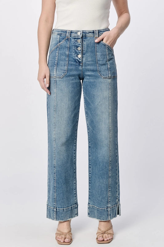 Dear John Holly Straight Leg Jean in Vintage Flow