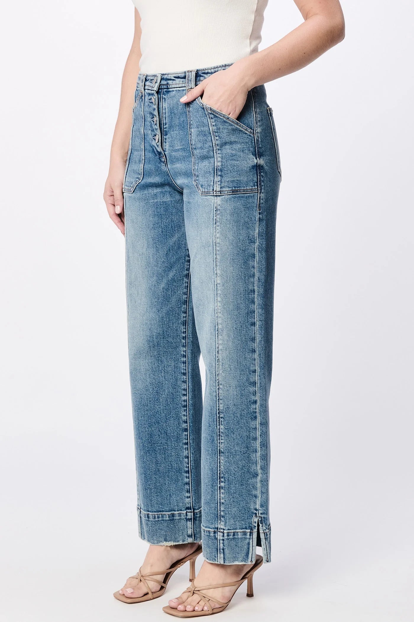 Dear John Holly Straight Leg Jean in Vintage Flow