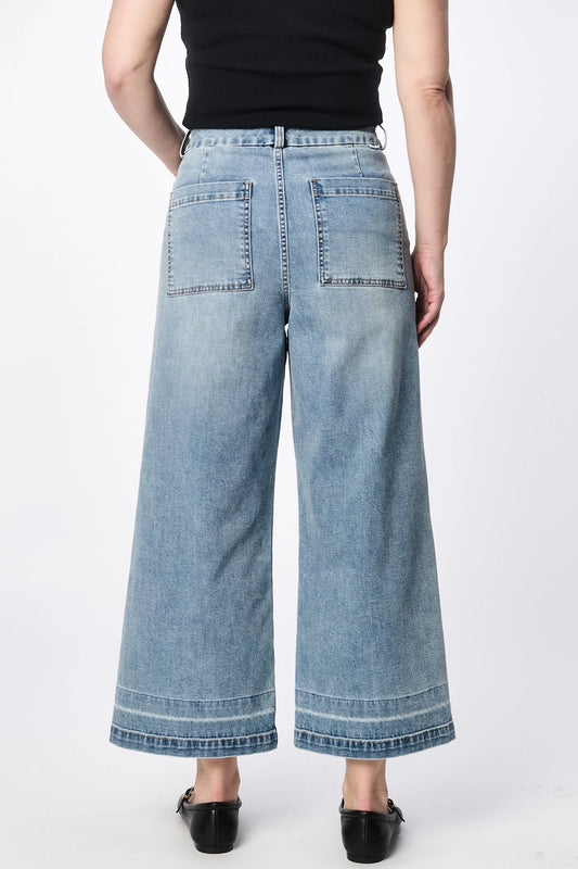 Dear John Audrey Wide Leg Jean in Hillcress