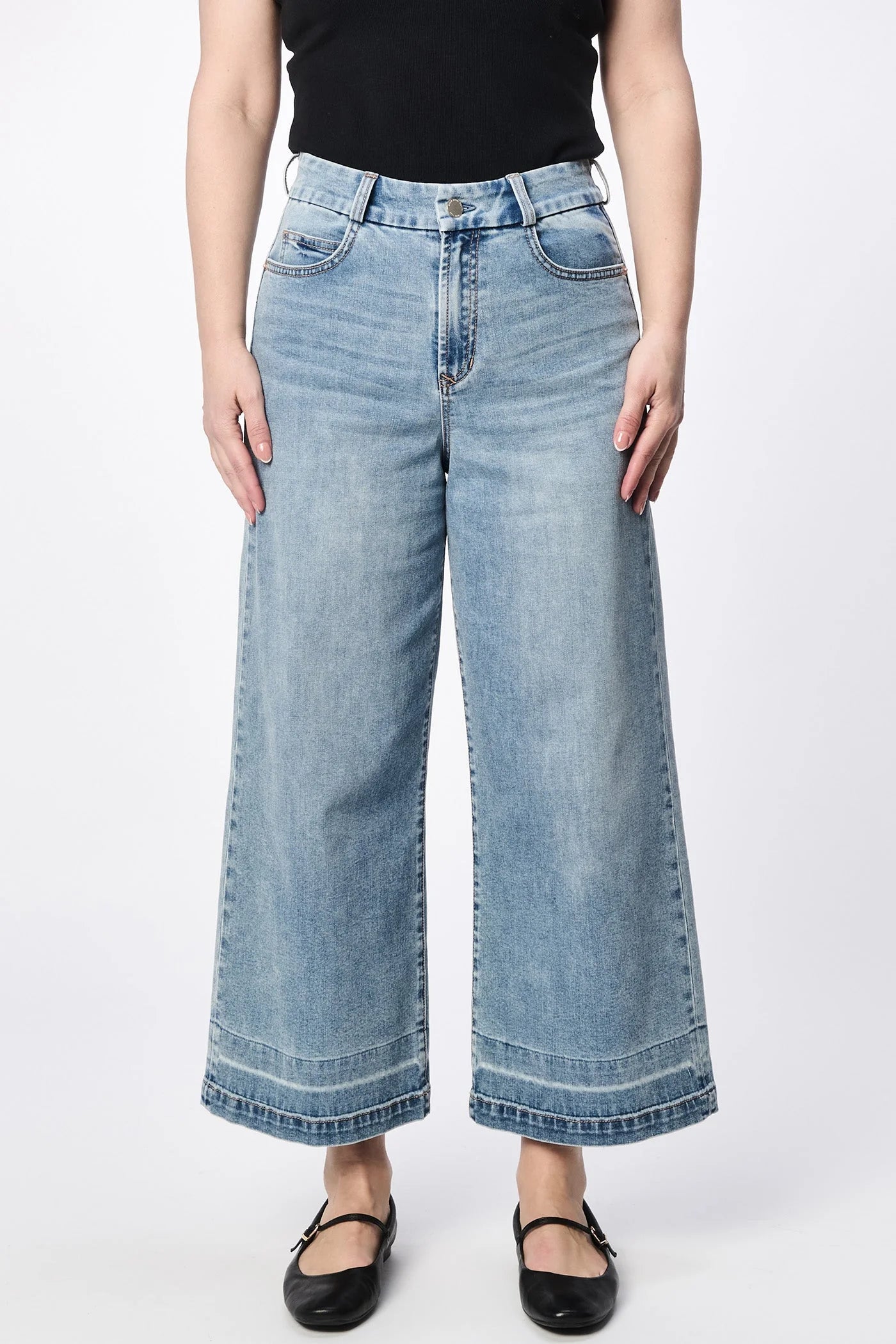 Dear John Audrey Wide Leg Jean in Hillcress – Cowboy Headquarters