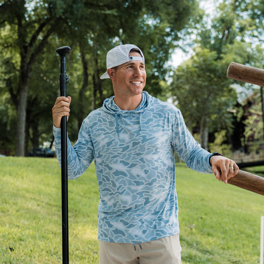 Burlebo Performance Hoodie in Seaside Camo