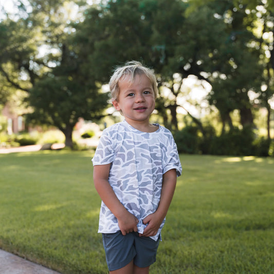 Burlebo Youth Go To Tee in White Camo