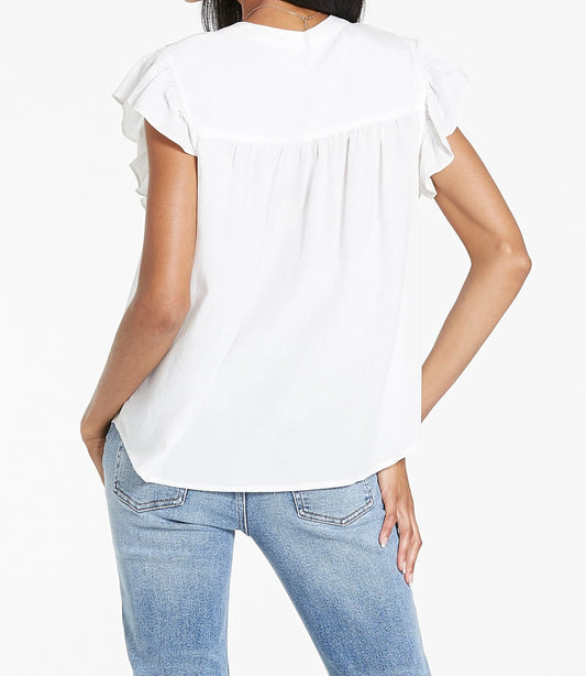 Dear John Rose Top in White