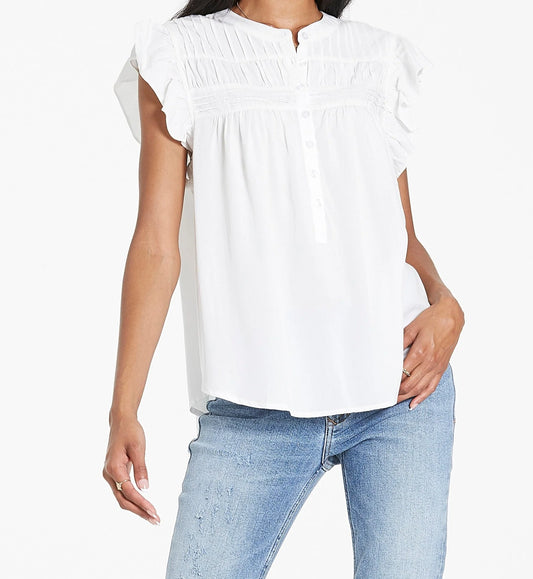 Dear John Rose Top in White