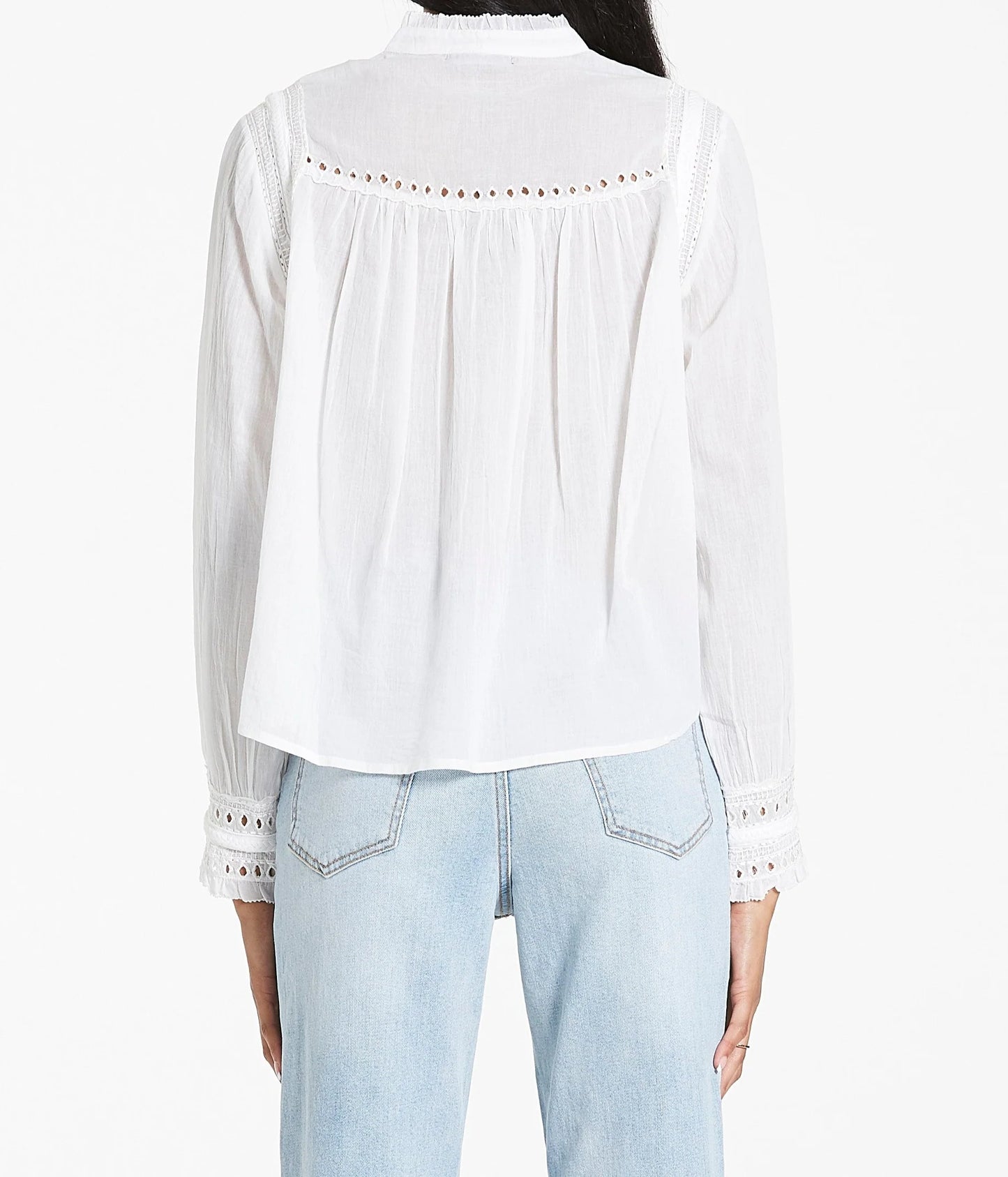 Dear John Kelly Embroidery Detail Sea Salt Shirt