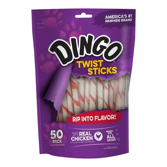 Dingo Twist Sticks Rawhide Chews for All Dogs