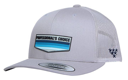 Professional's Choice Precurve Trucker Hat in Silver