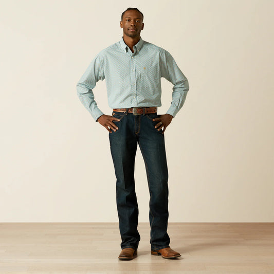 Ariat Banner Classic Fit Shirt in Aqua