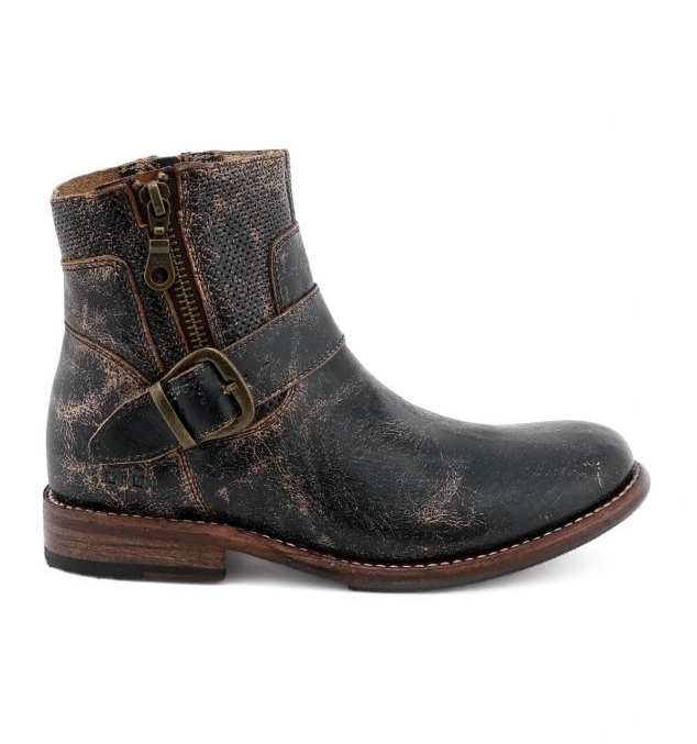 Bed Stu Black Lux Becca Bootie