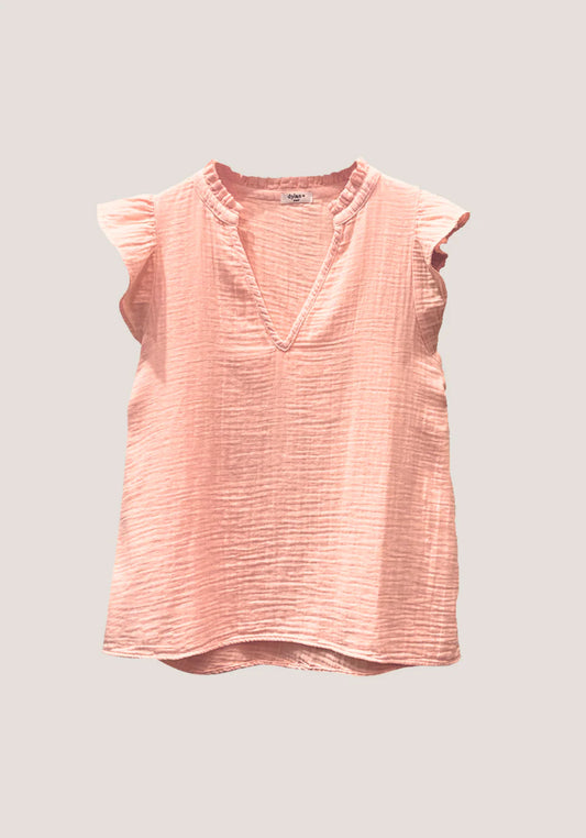 Dylan Gracie Top in Apricot Pink