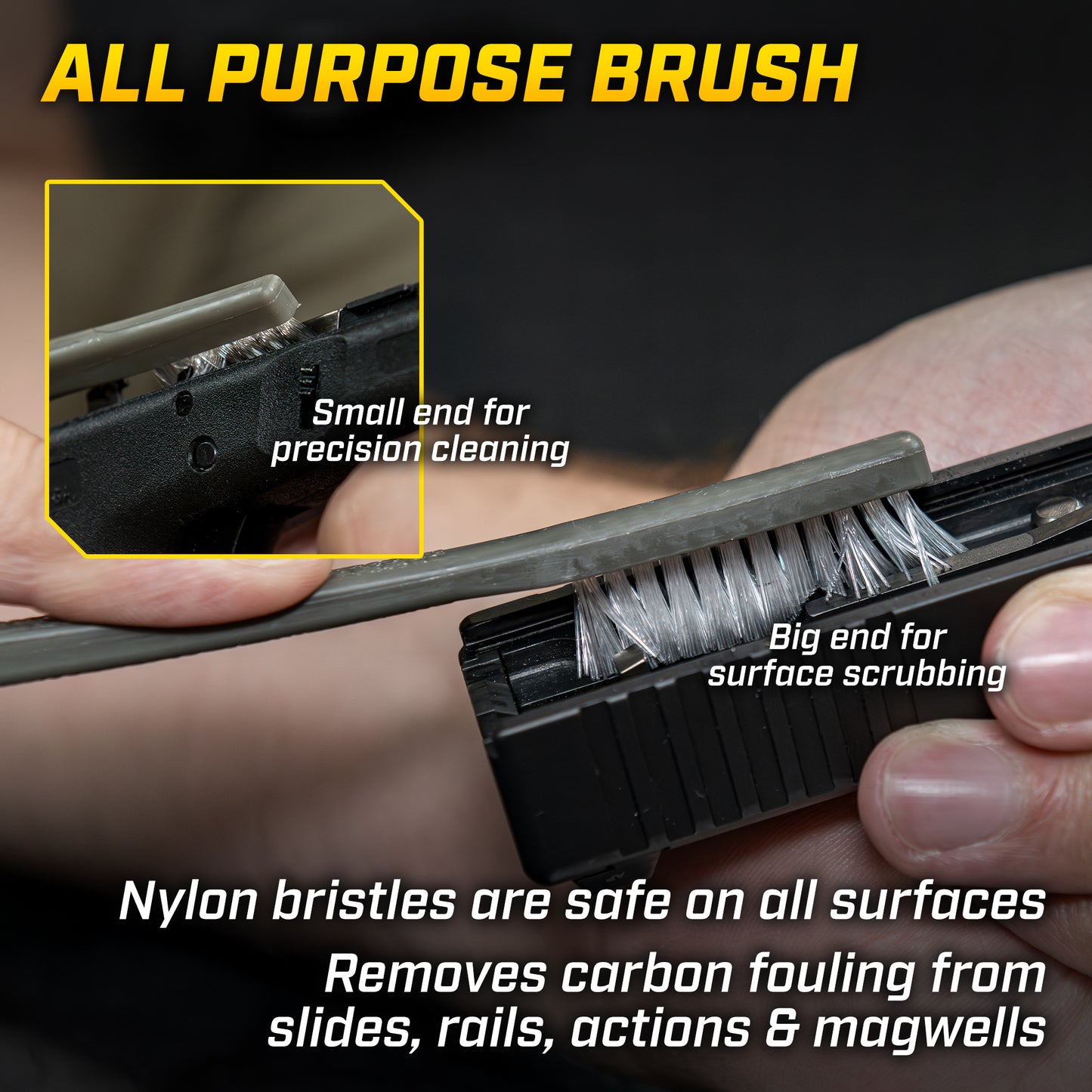 Otis 3 Pack AP Brushes (Nylon/Bronze/ Stainless Steel)