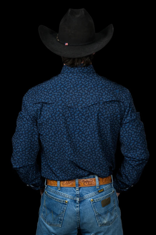 Ferrell Brand The Griffin Long Sleeve Pearl Snap Shirt