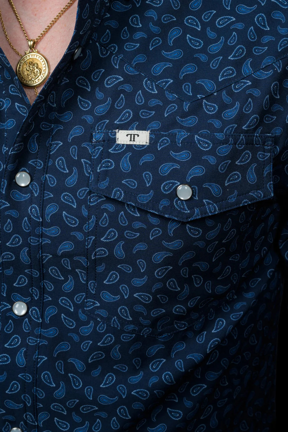 Ferrell Brand The Griffin Long Sleeve Pearl Snap Shirt