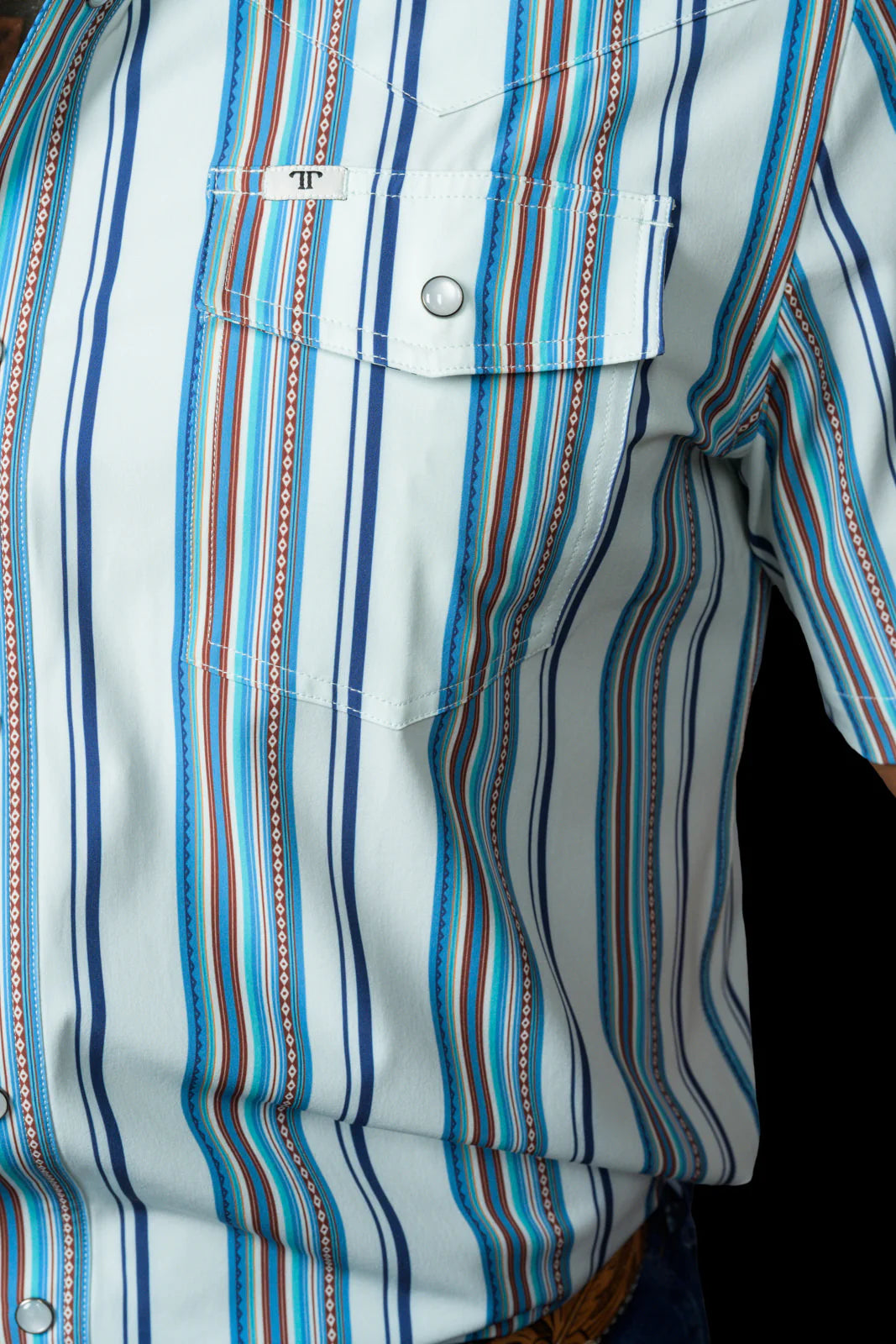 Ferrell The James Short Sleeve Snap in Light Blue