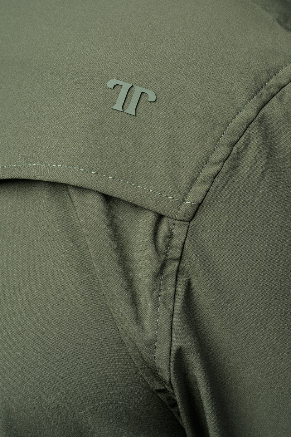 Ferrell Men's Olive Green Long Sleeve Snap Shirt