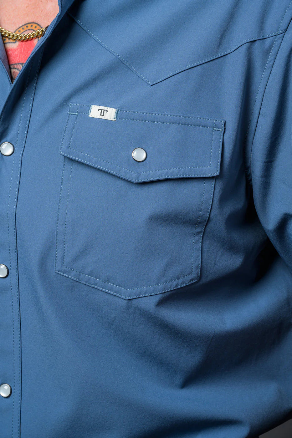 Ferrell Core Blue Short Sleeve Snap Shirt
