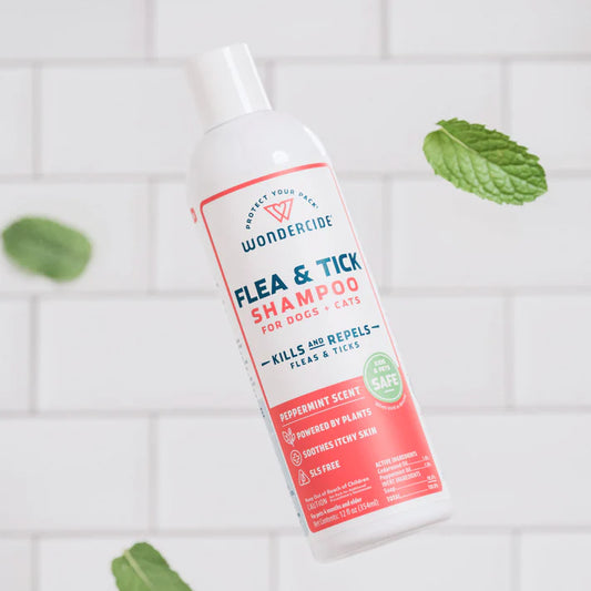 Wondercide Flea & Tick Shampoo for Dogs & Cats with Natural Essential Oils
