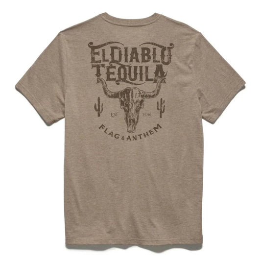 Flag & Anthem El Diablo Tequila Tee in Taupe