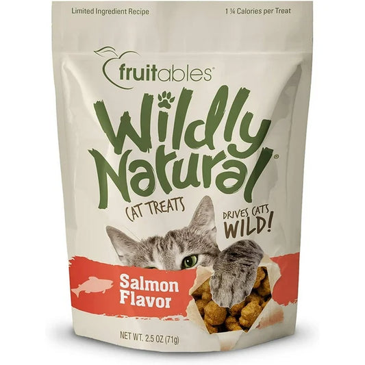 Fruitables Wildly Natural Salmon Flavor Cat Treats