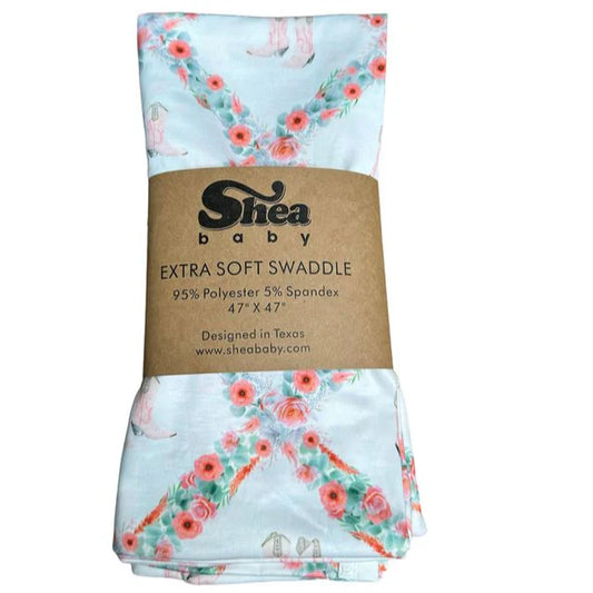 Shea Baby Floral Boot Swaddle