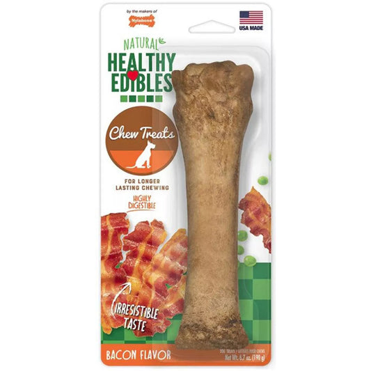 Nylabone Healthy Edibles Dog Chew- Bacon Flavor