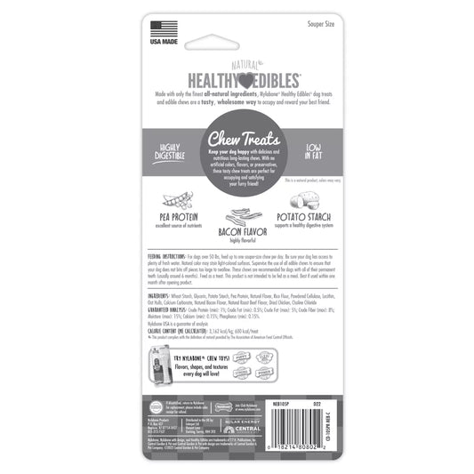 Nylabone Healthy Edibles Dog Chew- Bacon Flavor