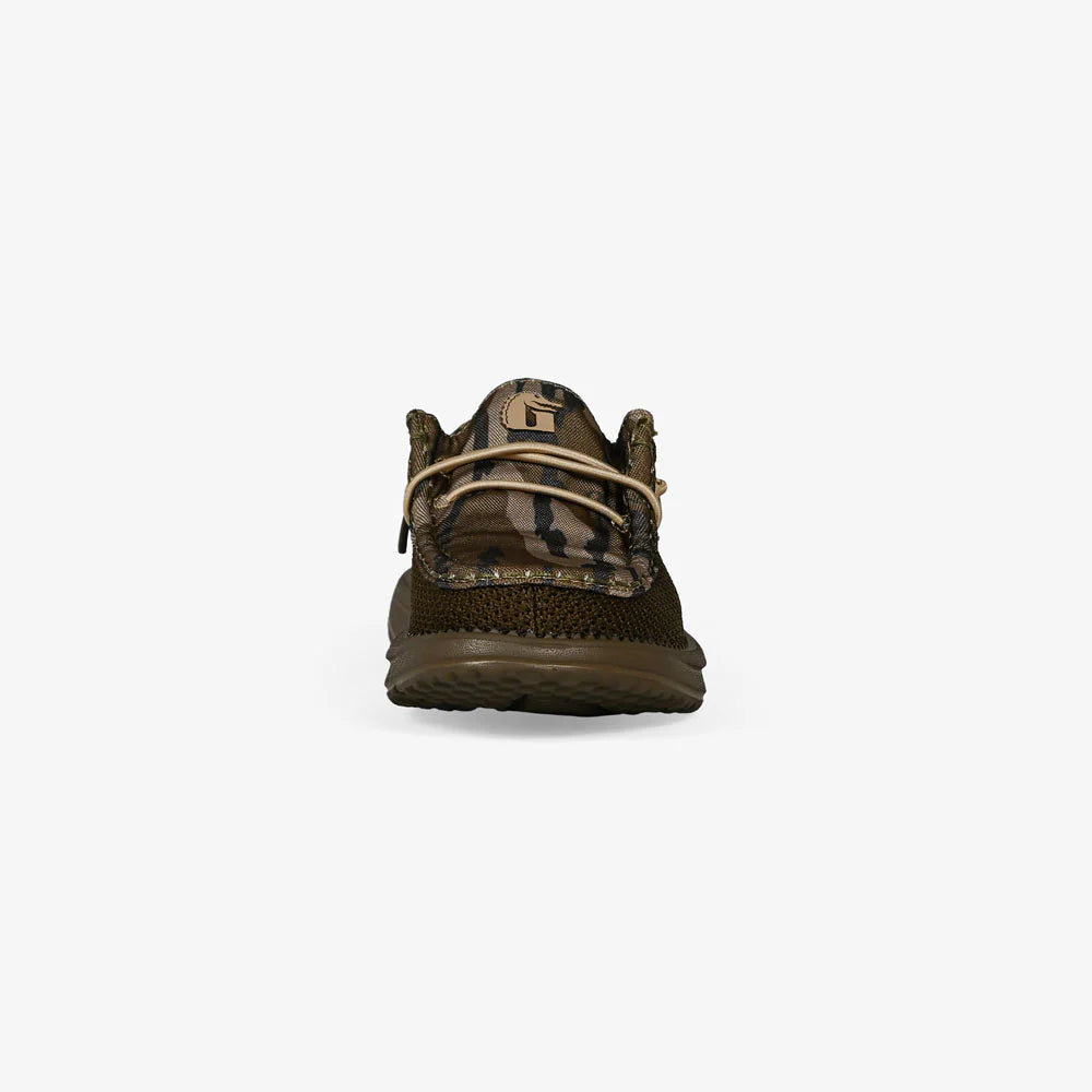 Gator Waders Youth Camp Shoes in 2-Tone Mossy Oak Original Bottomland