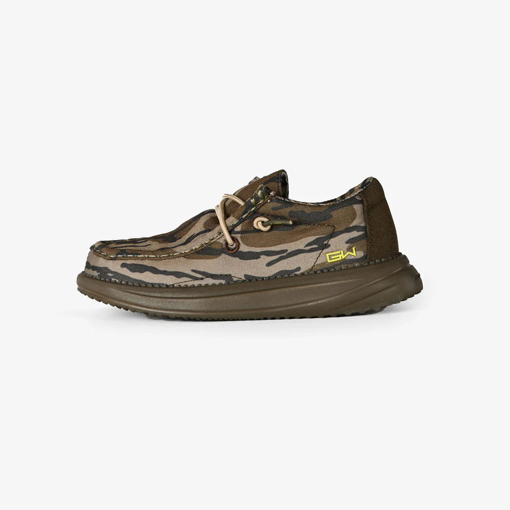 Gator Wader Kids Camp Shoes in Mossy Oak Original Bottomland